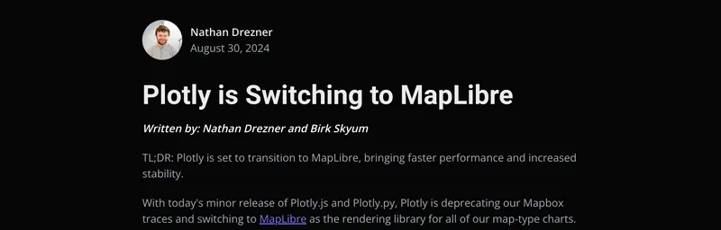 Plotly is Switching to MapLibre